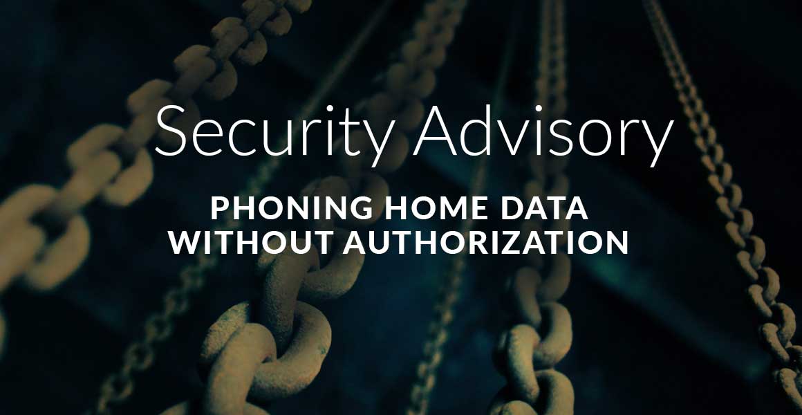 Security Advisory: How Vendors Use Data